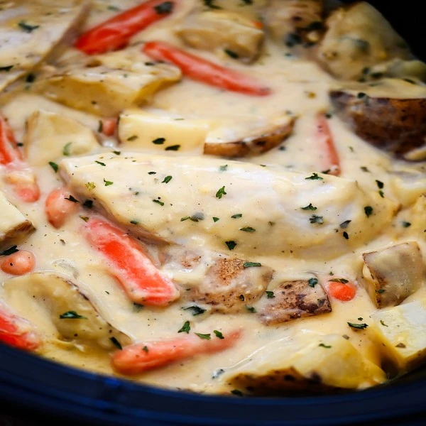 Crockpot Ranch Chicken & Potatoes Recipe